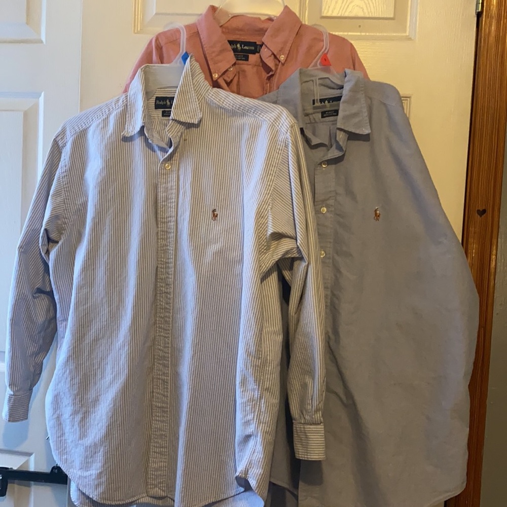 3 Ralph Lauren Long Sleeve shirts